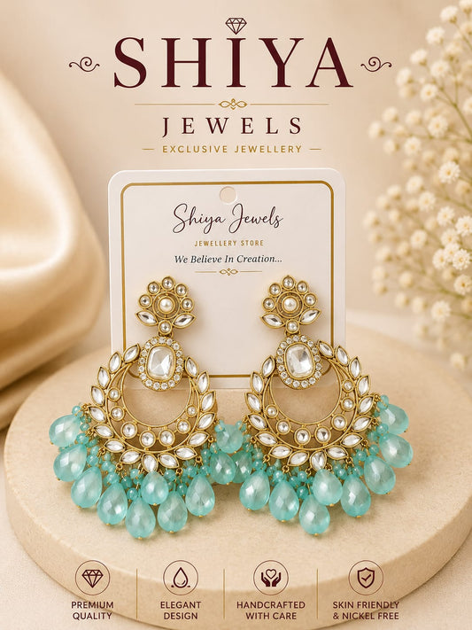 Beads Chandbali Ethnic Earrings