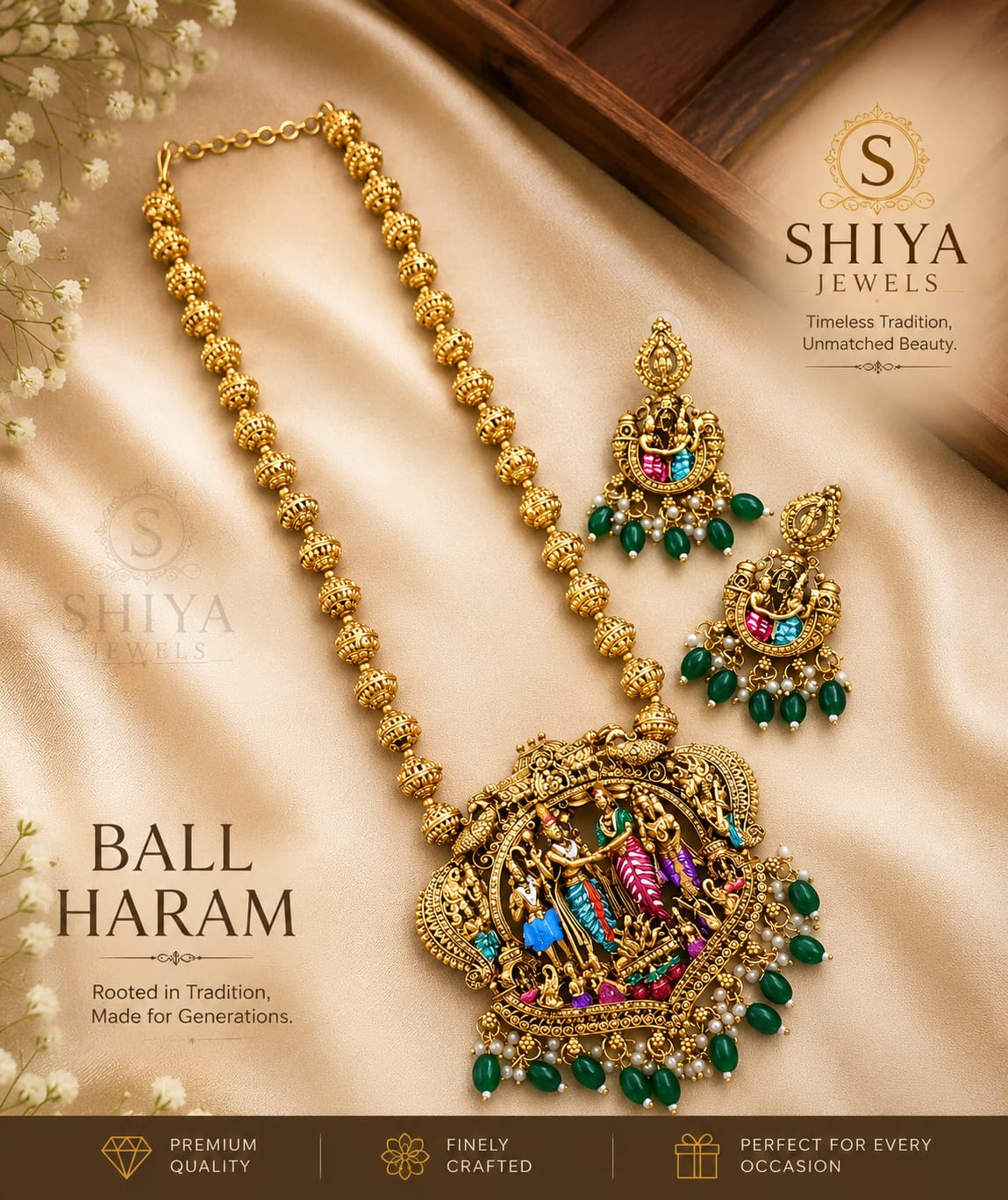 Srinivasa Kalyanam Temple Jewelry Set by Shiya Jewels