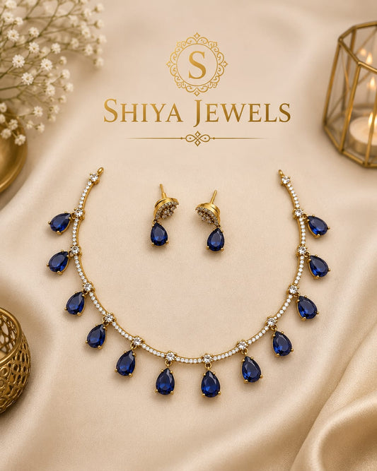 AD DROP Necklace Set By Shiya Jewels