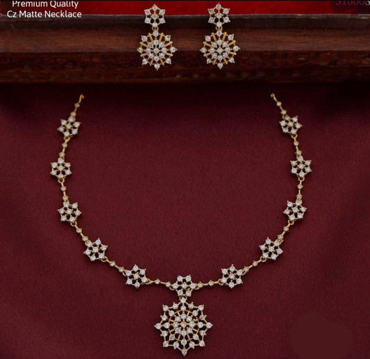 AD Floral Set by Shiya Jewels