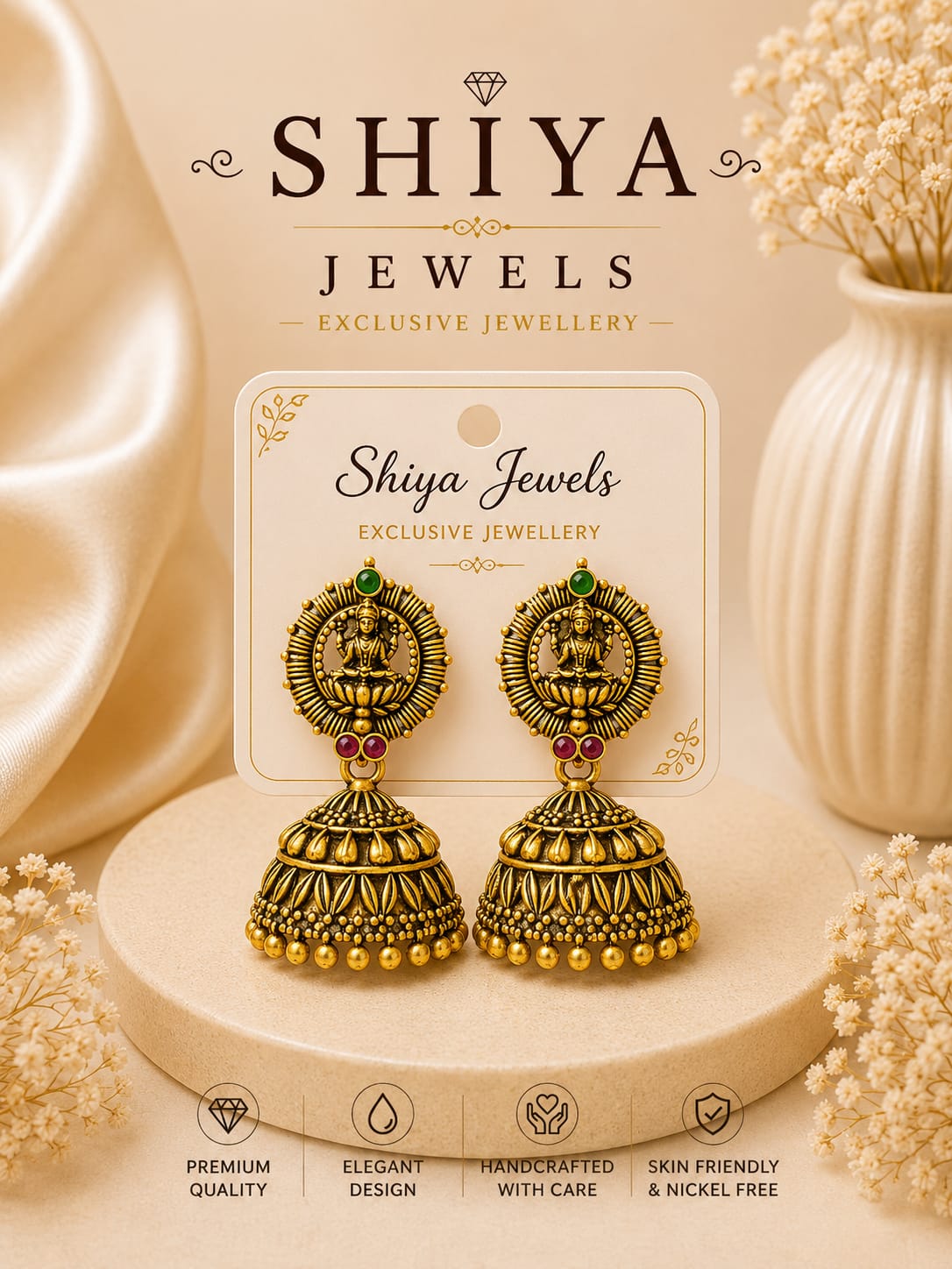 Lakshmi Model Jhumka Daily Wear