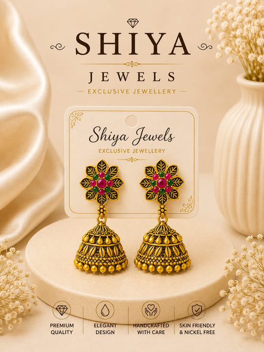 Floral Model Jhumka