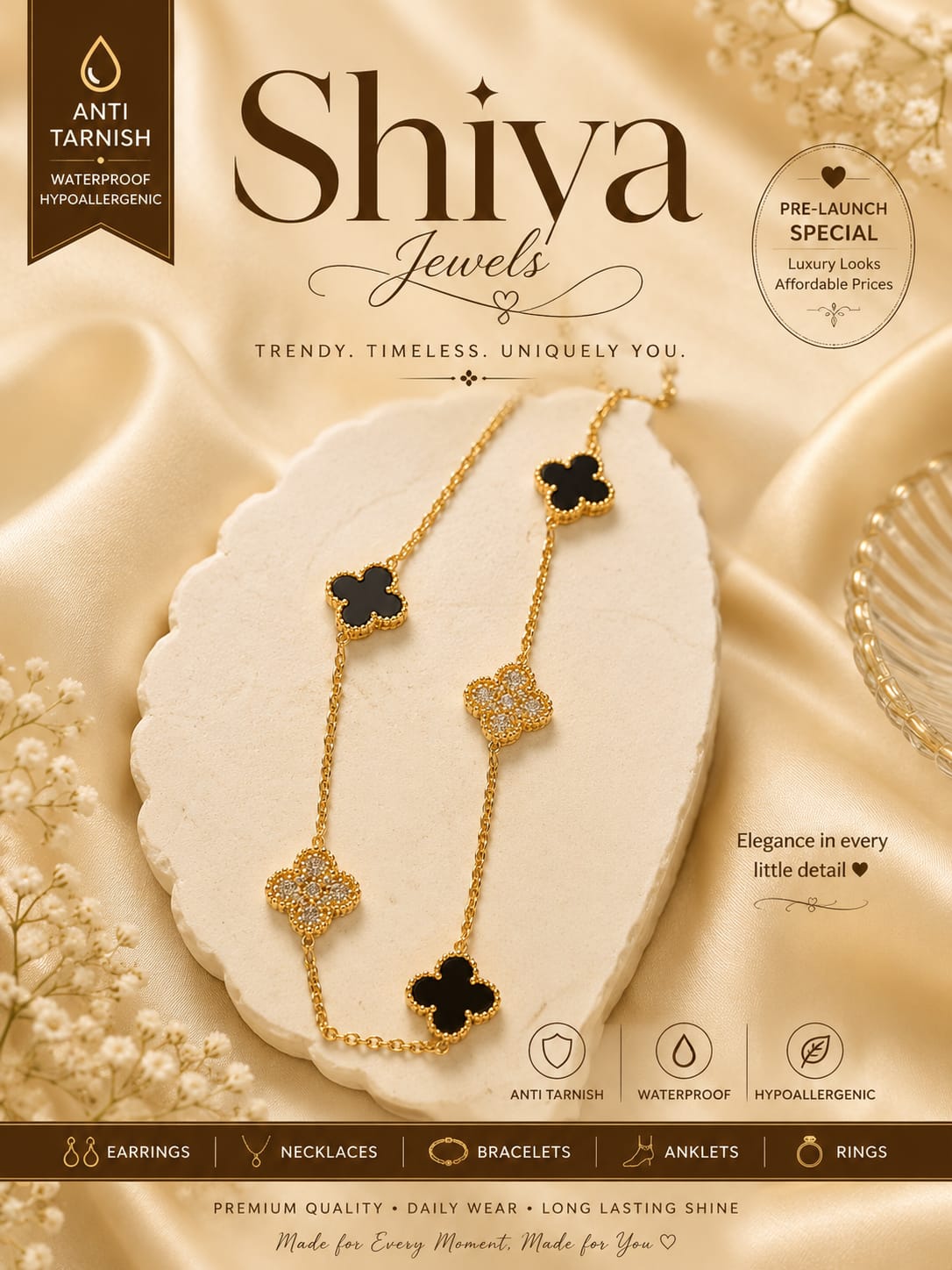 Dual Clover Necklace